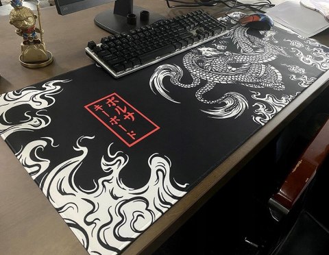 Duża Podkładka Pod Mysz Xxl Mata Gamingowa Smok Na Biurko Antypoślizgowa