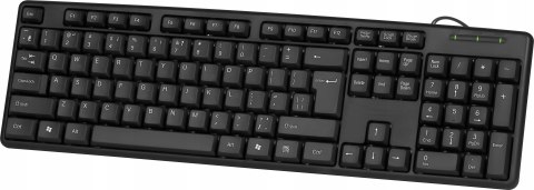 Klawiatura Biurowa Dla Graczy Gamingowa Do Pc Usb Czarna Mocna