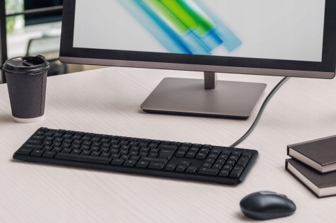 Klawiatura Biurowa Dla Graczy Gamingowa Do Pc Usb Czarna Mocna