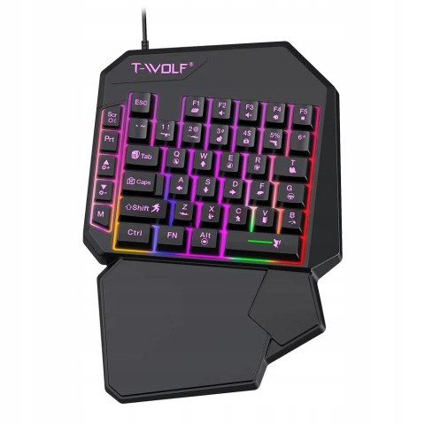 Klawiatura Dla Graczy Na Rękę Gamingowa Led Keypad Podświetlana
