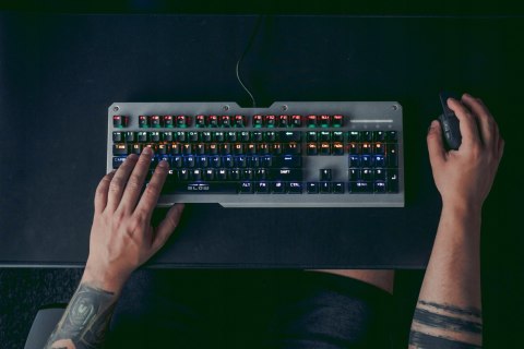 Klawiatura Gamingowa Mechaniczna Podświetlana Rgb Dla Graczy
