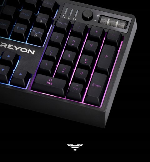 Klawiatura Gamingowa Membranowa Rgb Usb Preyon Czarna Mocna Led