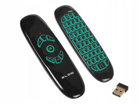 Klawiatura Pilot Membranowa 3W1 Smart Tv Pc Air Mouse Myszka Na Ruch