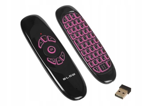 Klawiatura Pilot Membranowa 3W1 Smart Tv Pc Air Mouse Myszka Na Ruch