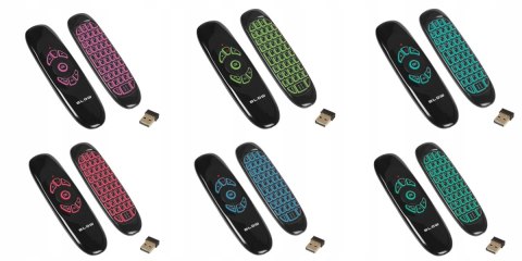 Klawiatura Pilot Membranowa 3W1 Smart Tv Pc Air Mouse Myszka Na Ruch