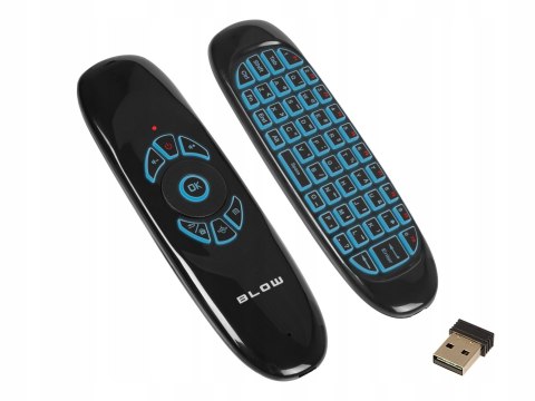Klawiatura Pilot Membranowa 3W1 Smart Tv Pc Air Mouse Myszka Na Ruch