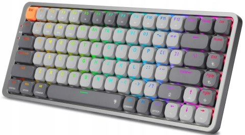 Klawiatura Redragon K652gg Pro Azure Rgb Biały Szary Podświetlana Led