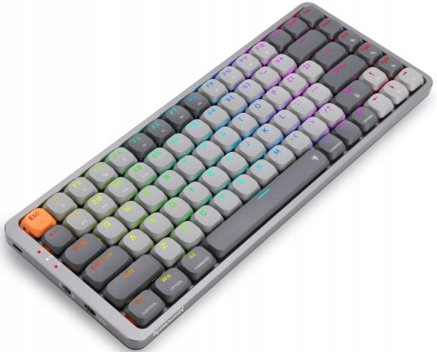 Klawiatura Redragon K652gg Pro Azure Rgb Biały Szary Podświetlana Led