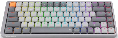 Klawiatura Redragon K652gg Pro Azure Rgb Biały Szary Podświetlana Led