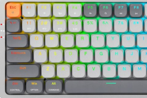 Klawiatura Redragon K652gg Pro Azure Rgb Biały Szary Podświetlana Led