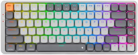 Klawiatura Redragon K652gg Pro Azure Rgb Biały Szary Podświetlana Led