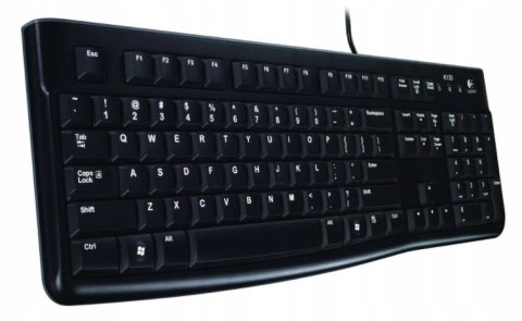 Logitech K120 Czarna Przewodowa Usb 920-002479 Do Biura Komputera Biznesowa