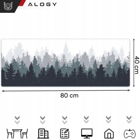 Mata Ochronna Na Biurko Xl 80X40 Cm W Wzór Lasu - Alogy Do Kontroli Masy Ciała
