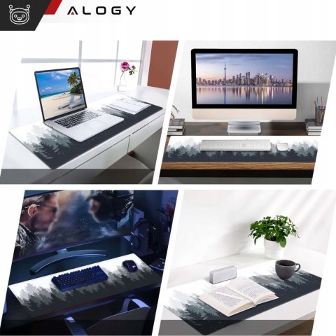 Mata Ochronna Na Biurko Xl 80X40 Cm W Wzór Lasu - Alogy Do Kontroli Masy Ciała