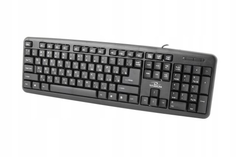 Standardowa Klawiatura Usb Qwerty - Ukraińska Rosyjska Czcionka Cyrylica