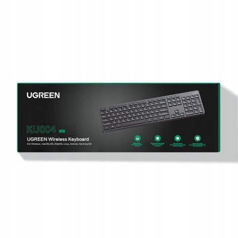 Ugreen Bezprzewodowa Klawiatura Membranowa Radiowa Ku004 2.4Ghz