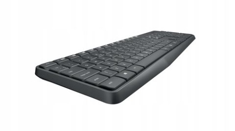 Zestaw Klawiatura I Mysz Logitech Bezprzewodowa Mk235 Czarna Mocna