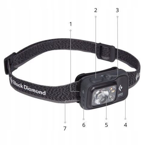 Czołówka Latarka Czołowa Black Diamond Spot 400Lm Czarna Mocna