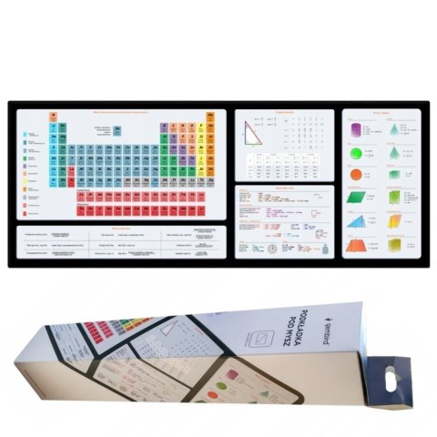 Edukacyjna Podkładka Pod Mysz Xl Nauka Duża Nauka Tablice Chemiczne Fizyka