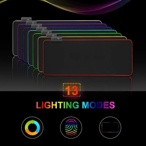 Gamingowa Podkładka Pod Mysz Na Biurko Xxl Led Rgb Mata Podświetlana