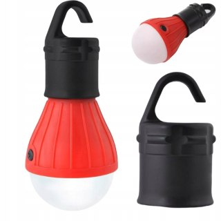 Lampka Lampa Turystyczna Led Żarówka Namiot Biwak Czerwona Mocna