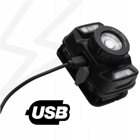 Latarka Czołowa Led Beon Blackhawk Pro 360Lm Z Akumulatorem Usb