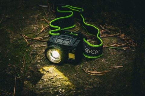 Latarka Czołowa Led Czołówka Akumulatorowa Mocna Zoom Usb C 500Lm Pro Vayox