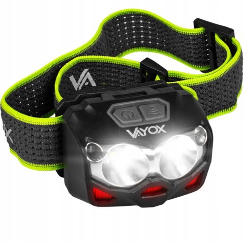 Latarka Czołowa Led Lampa Czołówka Akumulatorowa Usb-C Bat 500Lm Pro Vayox
