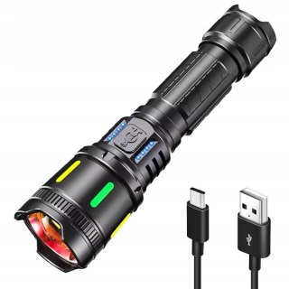 Latarka Led Taktyczna M155 Akumulatorowa Usb-C Wodoodporna Mocna 2700Mah