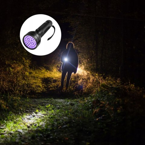 Latarka Led Uv Wojskowa Akumulatorowa Taktyczna Do Bursztynu Szperacz Mocna