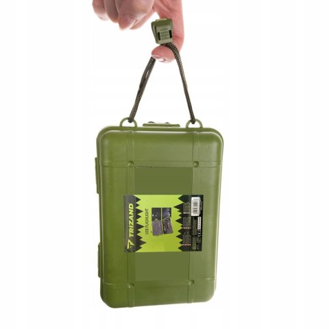 Latarka Taktyczna Led Cree Mocna T6 Zoom Usb Etui Czarna Mocna