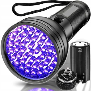 Latarka Uv Led Taczna Detektor Bursztynu Policji - Wodoszczelna 51 Led