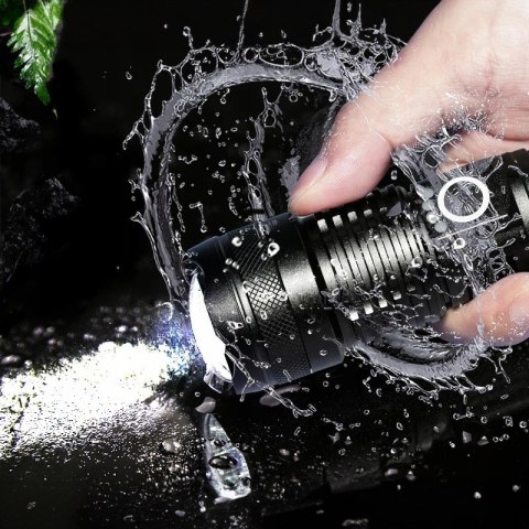 Mocna Latarka Taktyczna Led Xhp90 Zoom Survivalowa Cree Akumulatorowa Usb