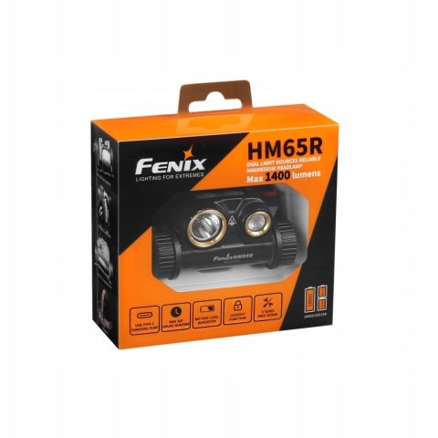 Fenix Latarka Diodowa Czołówka Akumulator Hm65r 1400Lm 170 M Usb-C