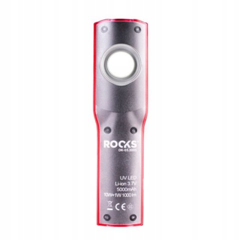 Lampa Inspekcyjna Uv Cob Led 10W Rooks, Akumulatorowa, Wodoodporna
