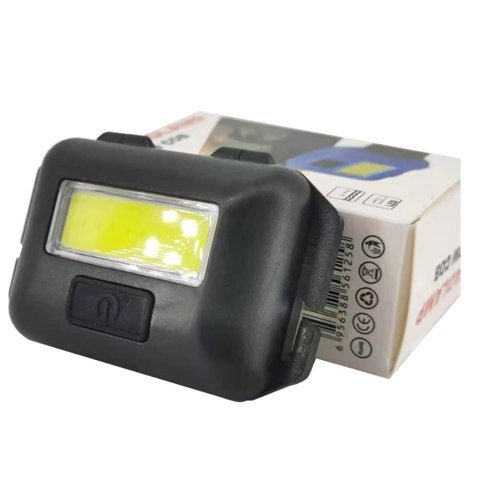 Latarka Czołowa Cob 3W Czołówka Mocna Lampka Led Czarna Na Głowę