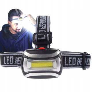 Latarka Czołowa Lampa Lampka Czołówka Na Głowę Led Mocna Czarna