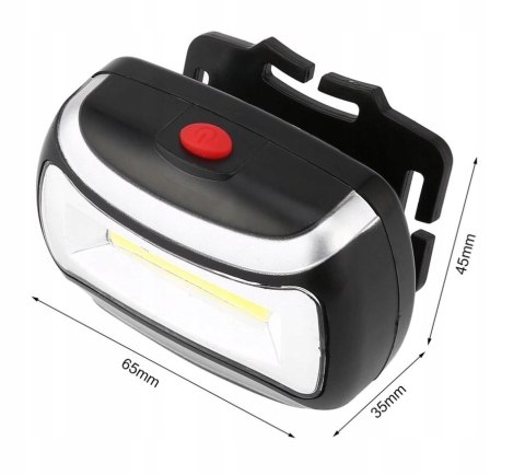 Latarka Czołowa Lampa Lampka Czołówka Na Głowę Led Mocna Czarna