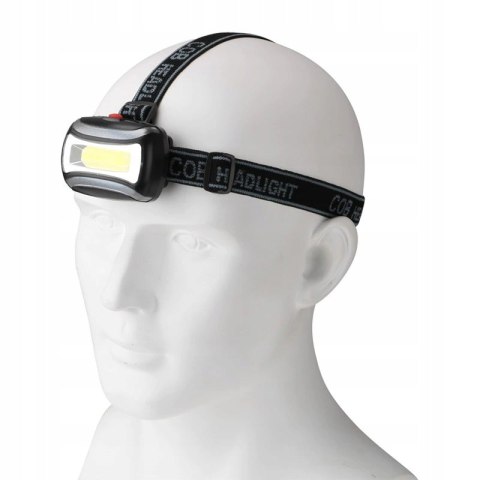 Latarka Czołowa Lampa Lampka Czołówka Na Głowę Led Mocna Czarna
