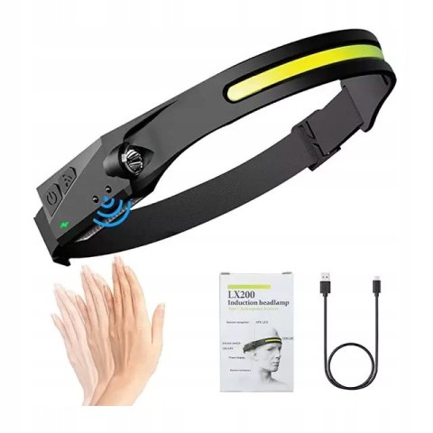 Latarka Czołowa Na Czoło Na Głowe Waterproof Mocna Wodoodporna