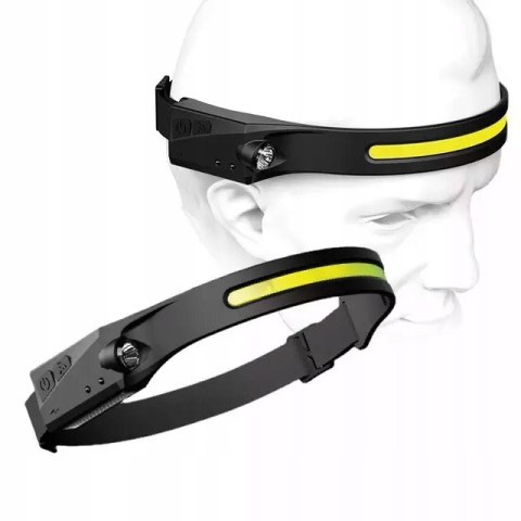 Latarka Czołowa Na Czoło Na Głowe Waterproof Mocna Wodoodporna
