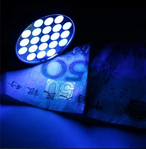 Latarka Lampa Uv Led Ultrafiolet Do Kleju Tester Bursztyn Klima Paznokcie