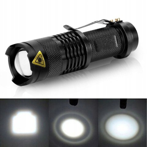 Latarka Led 4 Szt Zestaw Taktyczna Akumulatorowa Led Cree Xm-L T6 I Q5 Zoom