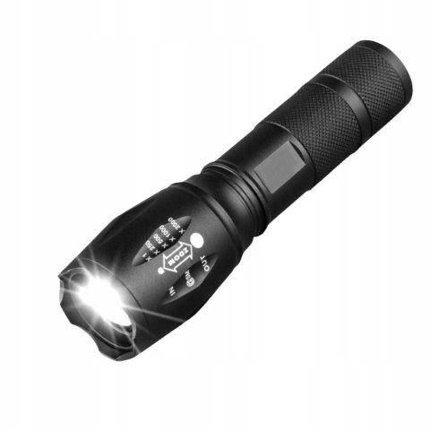 Latarka Led 4 Szt Zestaw Taktyczna Akumulatorowa Led Cree Xm-L T6 I Q5 Zoom