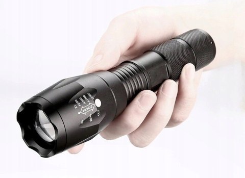 Latarka Led 4 Szt Zestaw Taktyczna Akumulatorowa Led Cree Xm-L T6 I Q5 Zoom