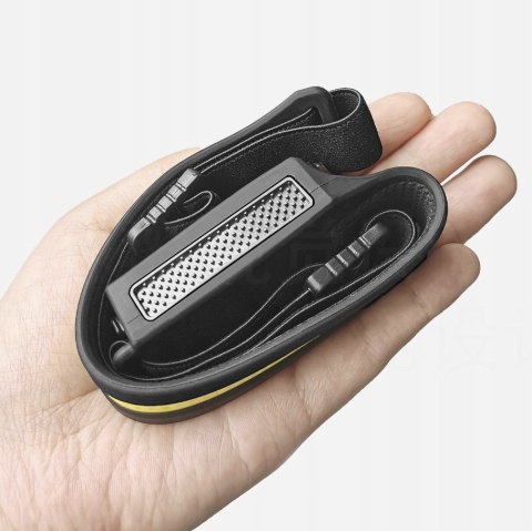 Latarka Led Czołowa Usb C Mocna Czołówka Na Głowę Czarna Mocna