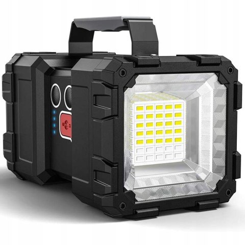 Latarka Led Taktyczna Mocna Akumulatorowa Szperacz Usb Reflektor 1000Lm 40W