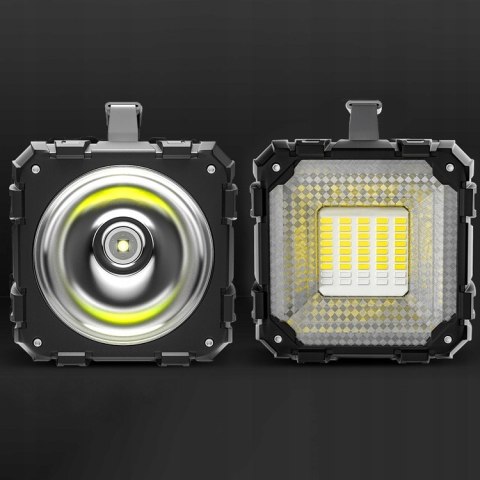 Latarka Led Taktyczna Mocna Akumulatorowa Szperacz Usb Reflektor 1000Lm 40W