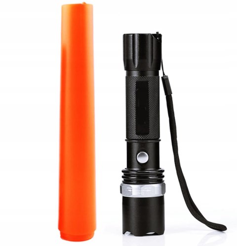 Latarka Policyjna Swat Cree Zoom Xm-L T6 Led 800M Wielofunkcyjna Aluminiowa