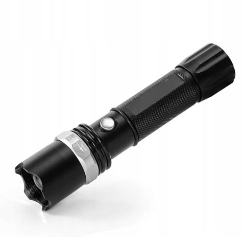 Latarka Policyjna Swat Cree Zoom Xm-L T6 Led 800M Wielofunkcyjna Aluminiowa